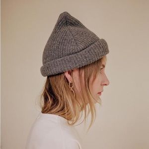 James Street Co Gray Cotton Beanie